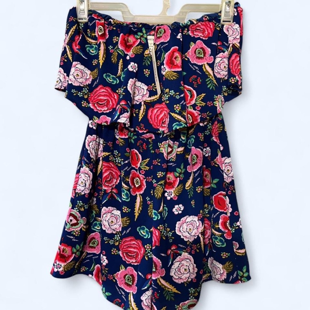 Monteau Blue Floral Romper L